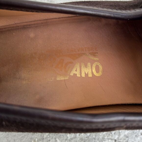 Ferragamo Gancini bit suede loafers main image 5